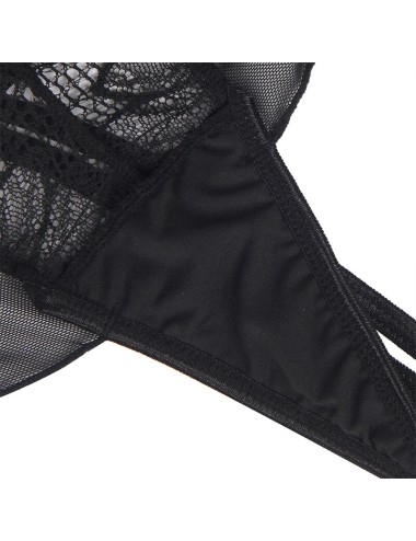 SUBBLIME - TEDDY HALTER NECK DOS NU DENTELLE NOIR L/XL