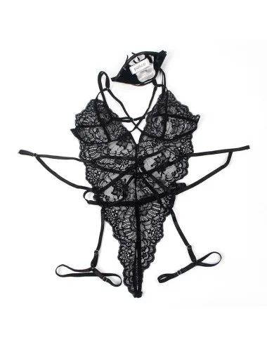 SUBBLIME - COSTUME DE POLICE CORPS EN DENTELLE NOIR S/M
