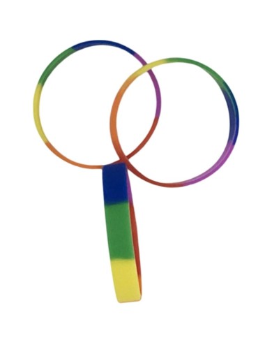 PRIDE - BRACELET EN SILICONE DRAPEAU LGBT