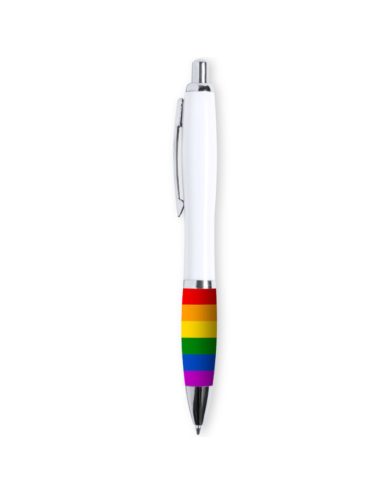 PRIDE - DRAPEAU LGBT BIROS BLANC
