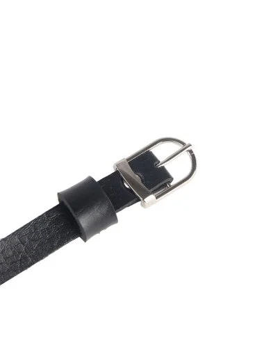 SUBBLIME - HARNAIS POITRINE CHAÎNE S EN CUIR NOIR TAILLE UNIQUE