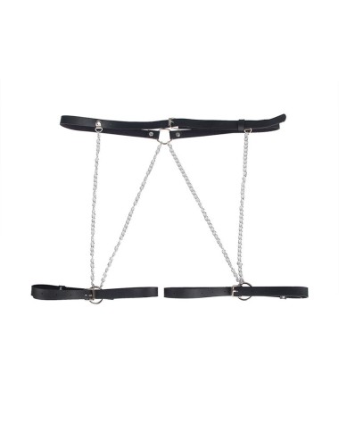 SUBBLIME - HARNAIS CEINTURE CUIR NOIR TAILLE UNIQUE