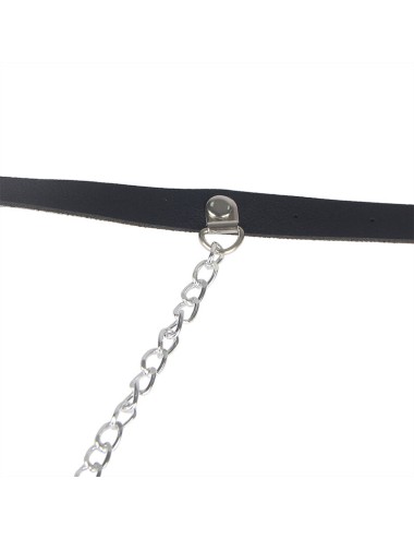 SUBBLIME - HARNAIS CEINTURE CUIR NOIR TAILLE UNIQUE
