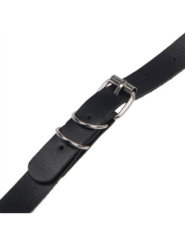 SUBBLIME - HARNAIS COMPLET AVEC BOUCLES EN CUIR NOIR TAILLE UNIQUE