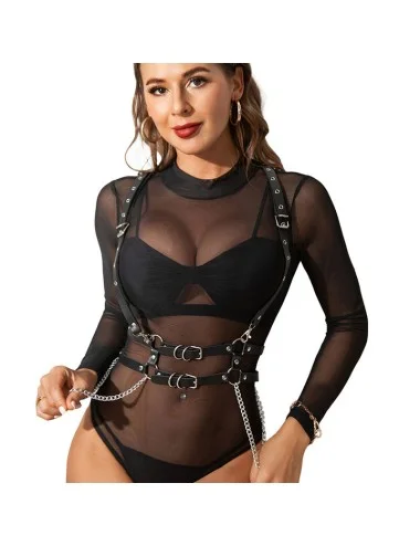 SUBBLIME - HARNAIS AVEC SANGLES ET CHAÎNE DÉTAILS TAILLE UNIQUE