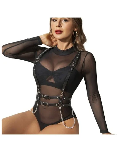 SUBBLIME - HARNAIS AVEC SANGLES ET CHAÎNE DÉTAILS TAILLE UNIQUE