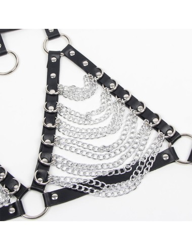 SUBBLIME - SOUTIEN-GORGE HARNAIS ET COLLIER AVEC CHAÎNE S TAILLE UNIQUE