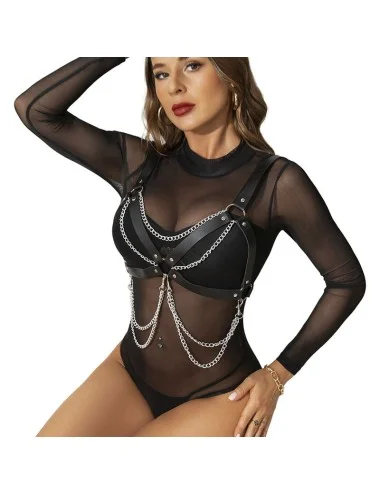 SUBBLIME - SOUTIEN-GORGE HARNAIS AVEC CHAÎNE DÉTAIL TAILLE UNIQUE