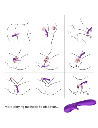 ARMONY - VIBRATEUR ROMANCE AVEC STIMULATEUR VIOLET