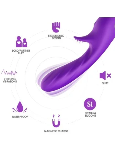 ARMONY - VIBRATEUR ROMANCE AVEC STIMULATEUR VIOLET