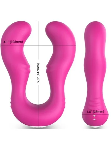 ARMONY - VIBRATEUR SERAPH DOUBLE TÉLÉCOMMANDE FUCHSIA
