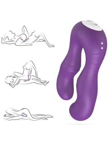 ARMONY - VIBRATEUR SERAPH DOUBLE TÉLÉCOMMANDE VIOLET