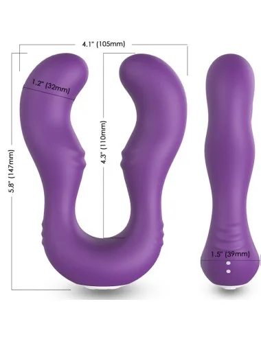ARMONY - VIBRATEUR SERAPH DOUBLE TÉLÉCOMMANDE VIOLET