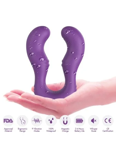 ARMONY - VIBRATEUR SERAPH DOUBLE TÉLÉCOMMANDE VIOLET
