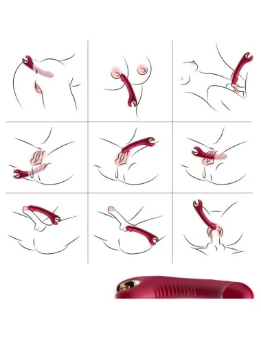 ARMONY - VIBRATEUR & ROTATEUR PRINCE DILDO ROUGE
