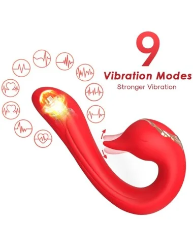 ARMONY - VIBRATEUR DELFIN MULTIPOSITION & EFFET CHALEUR ROUGE