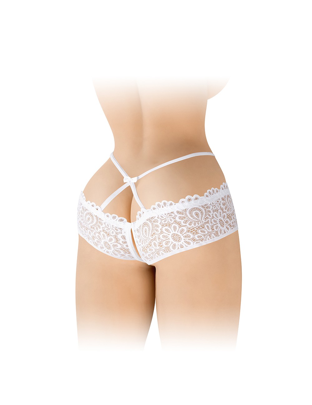 Culotte ouverte blanche Celia - Fashion Secret Culotte ouverte blanche Celia - Fashion Secret