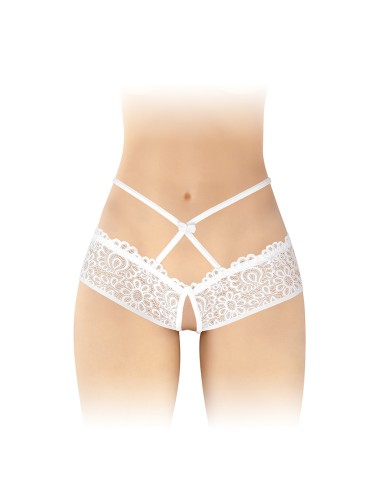 Culotte ouverte blanche Celia - Fashion Secret