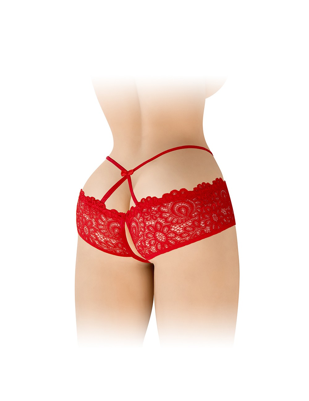 Culotte ouverte rouge Celia - Fashion Secret Culotte ouverte rouge Celia - Fashion Secret