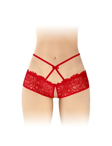 Culotte ouverte rouge Celia - Fashion Secret