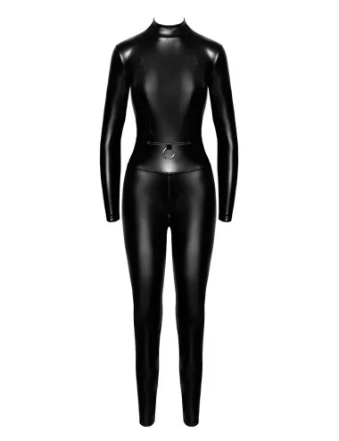 Combinaison intégrale Caged avec anneaux F319 wetlook