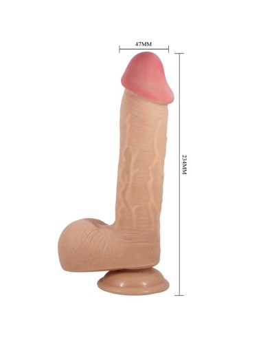 PRETTY LOVE - SÉRIE SLIDING SKIN GODE RÉALISTE AVEC VENTOUSE SLIDING SKIN FLESH 23,4 CM