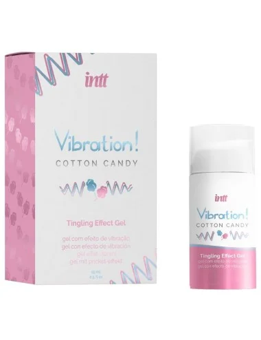 INTT - GEL VIBRATEUR LIQUIDE DE BARBE À PAPA PUISSANT STIMULANT INTIME 15 ML
