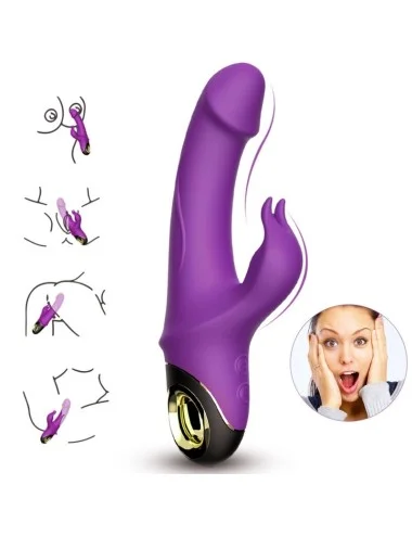 ARMONY - METEROR DILDO VIBRATEUR LAPIN ROTATEUR VIOLET