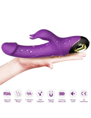 ARMONY - METEROR DILDO VIBRATEUR LAPIN ROTATEUR VIOLET