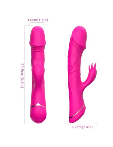 ARMONY - GODE VIBRATEUR LAPIN SILICONE FUCHSIA