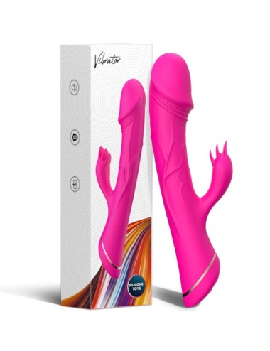 ARMONY - GODE VIBRATEUR LAPIN SILICONE FUCHSIA