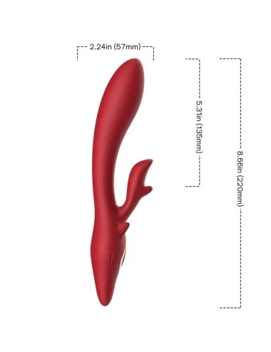 ARMONY - VIBRATEUR ELK RABBIT COURBE ROUGE