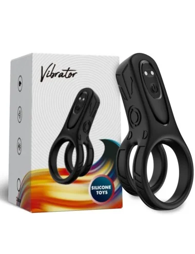 ARMONY - VIBRATEUR DOUBLE ANNEAU NOIR
