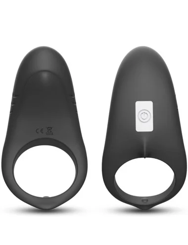 ARMONY - ANNEAU VIBRATEUR SHARK POUR COUPLES TÉLÉCOMMANDE NOIR