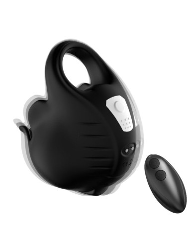 ARMONY - ANNEAU VIBRATEUR À VENTOUSES TÉLÉCOMMANDE NOIR