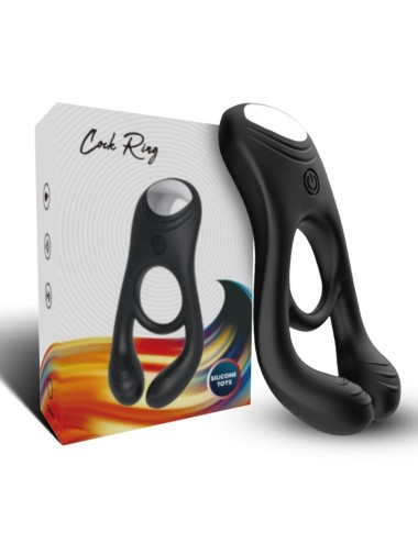 ARMONY - JOUET À ANNEAU VIBRATEUR DOUBLE VEYRON POUR COUPLES NOIR