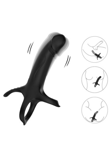 ARMONY - GODE AVEC ANNEAU ET VIBRATEUR TÉLÉCOMMANDE NOIR