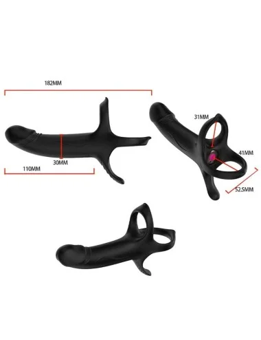 ARMONY - GODE AVEC ANNEAU ET VIBRATEUR TÉLÉCOMMANDE NOIR