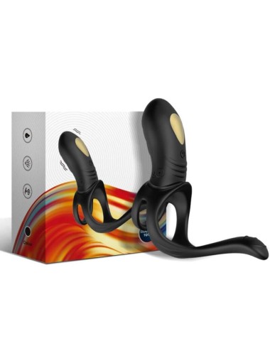 ARMONY - JOY JUMPER RING VIBRATEUR POUR COUPLES & TÉLÉCOMMANDE ANAL PLUG NOIR