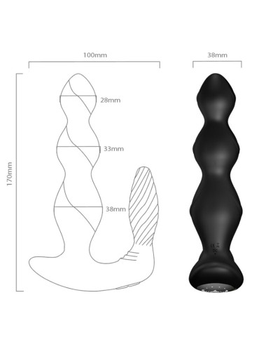 ARMONY - MANFUN VIBRATEUR & STIMULATEUR ANAL PLUG TÉLÉCOMMANDE NOIR