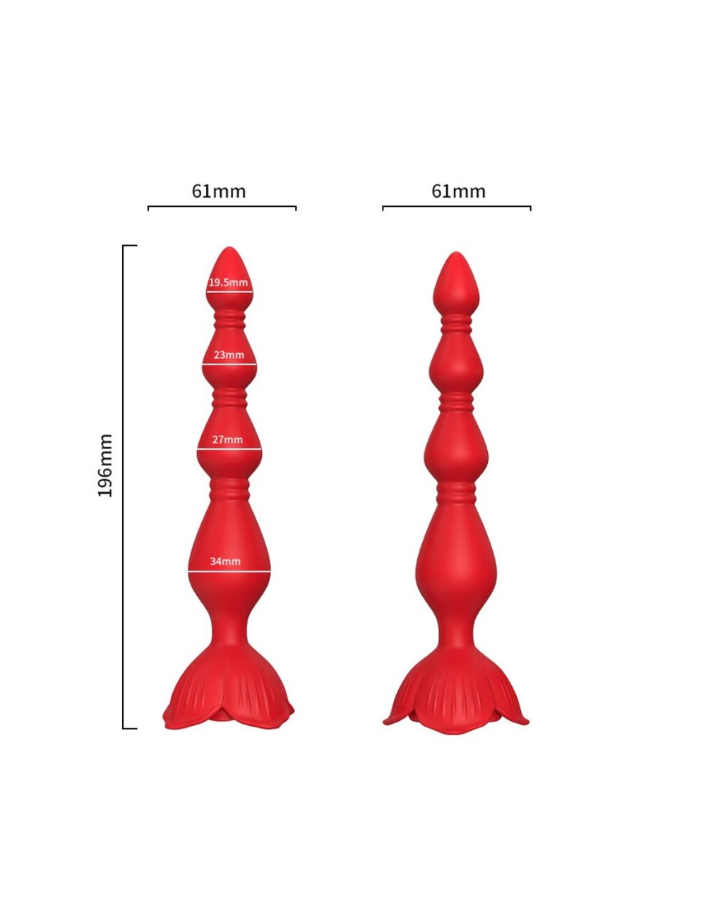 ARMONY - VIBRATEUR ROSE PAGODE & PLUG ANAL ROUGE ARMONY - VIBRATEUR ROSE PAGODE & PLUG ANAL ROUGE