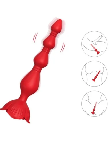 ARMONY - VIBRATEUR ROSE PAGODE & PLUG ANAL ROUGE