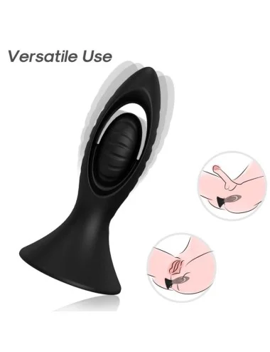 ARMONY - VIBRATEUR & PLUG ANAL SILICONE NOIR