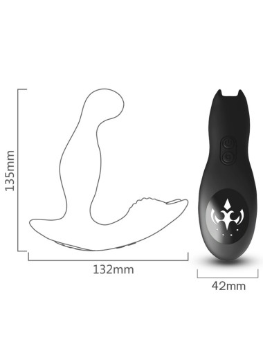 ARMONY - BAT KING VIBRATEUR ANAL PROSTATE ROTATEUR TÉLÉCOMMANDE NOIR