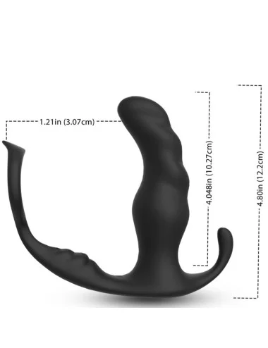 ARMONY - KNIGHT VIBRATEUR ANAL PROSTATE & ANNEAU TÉLÉCOMMANDE NOIR