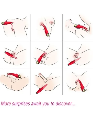 ARMONY - VIBRATEUR SHADOW DOUBLE TÊTE TEASING ROUGE