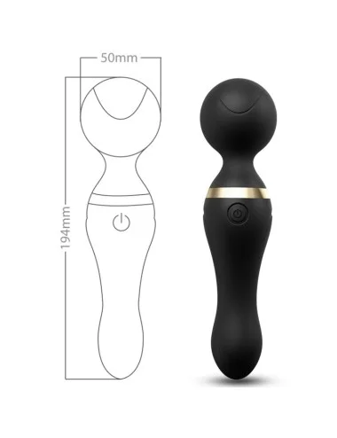 ARMONY - FREEZA MASSAGER & VIBRATEUR TÊTE SUPER FLEXIBLE NOIR