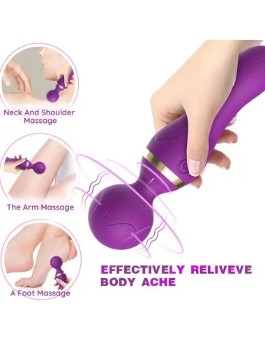 ARMONY - FREEZA MASSAGER & VIBRATEUR TÊTE SUPER FLEXIBLE NOIR