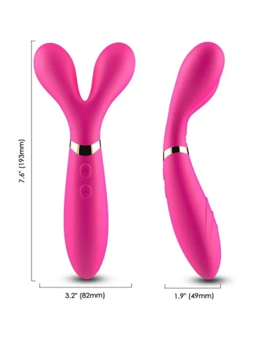 ARMONY - Y-WAND MASSAGE & VIBRATEUR DOUBLE TÊTE FUCHSIA