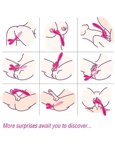 ARMONY - Y-WAND MASSAGE & VIBRATEUR DOUBLE TÊTE FUCHSIA